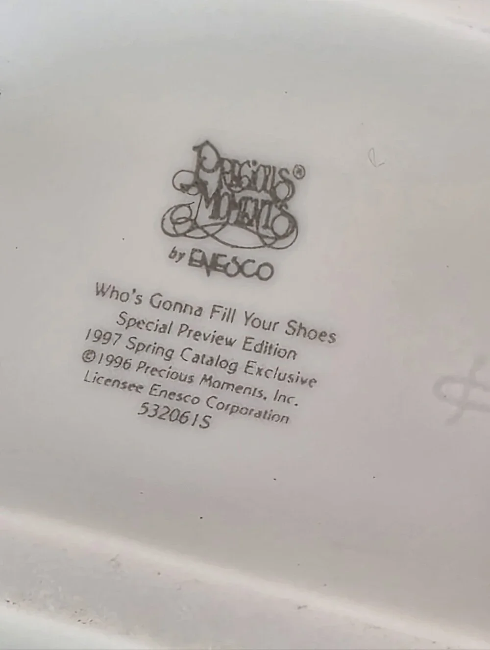 Precious Moment 'Who's Gonna Fill Your Shoes' #532061S
